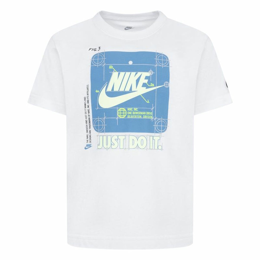Child's Short Sleeve T-Shirt Nike Future Utility Ss White-0