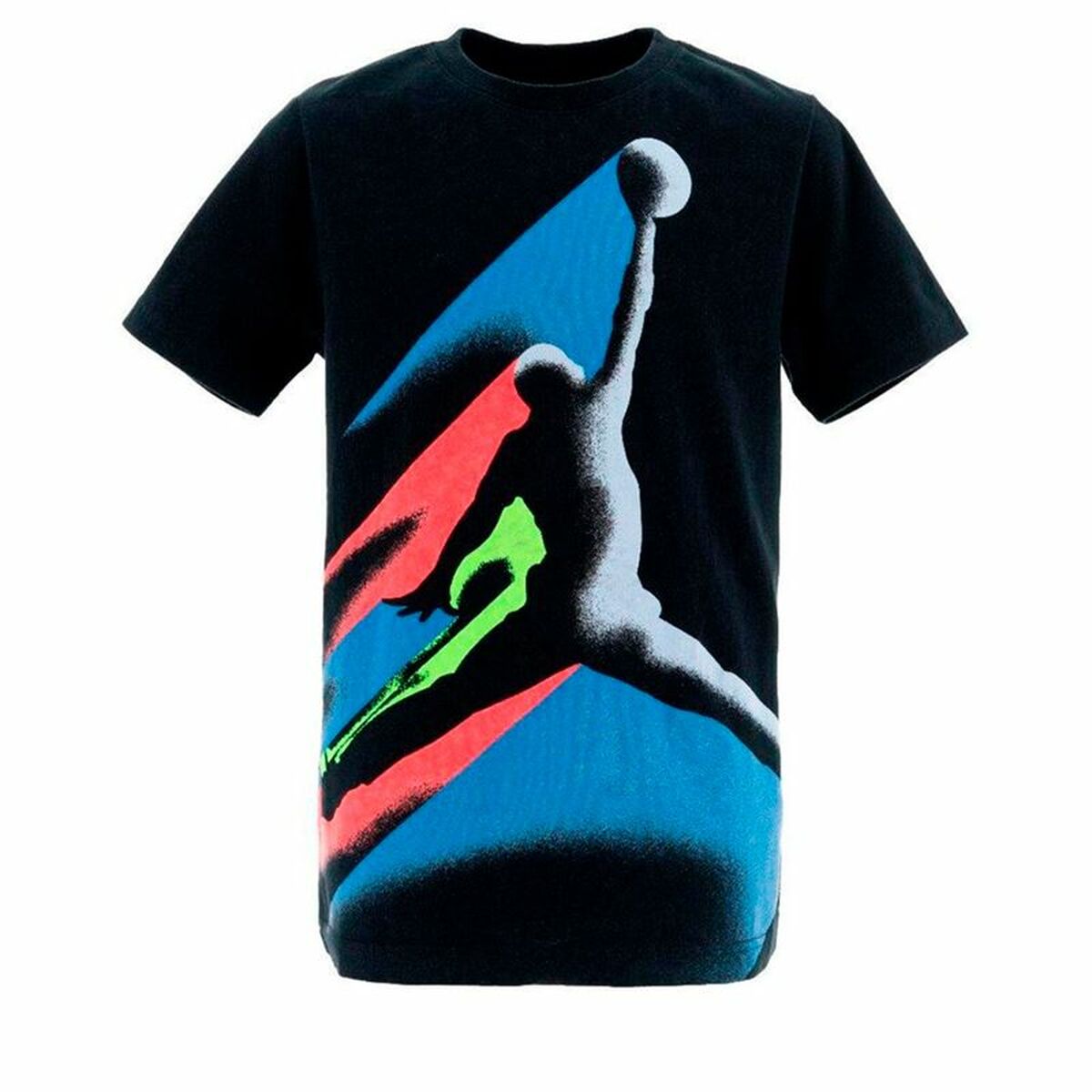 Child's Short Sleeve T-Shirt Jordan 23 Fade Away Black-0