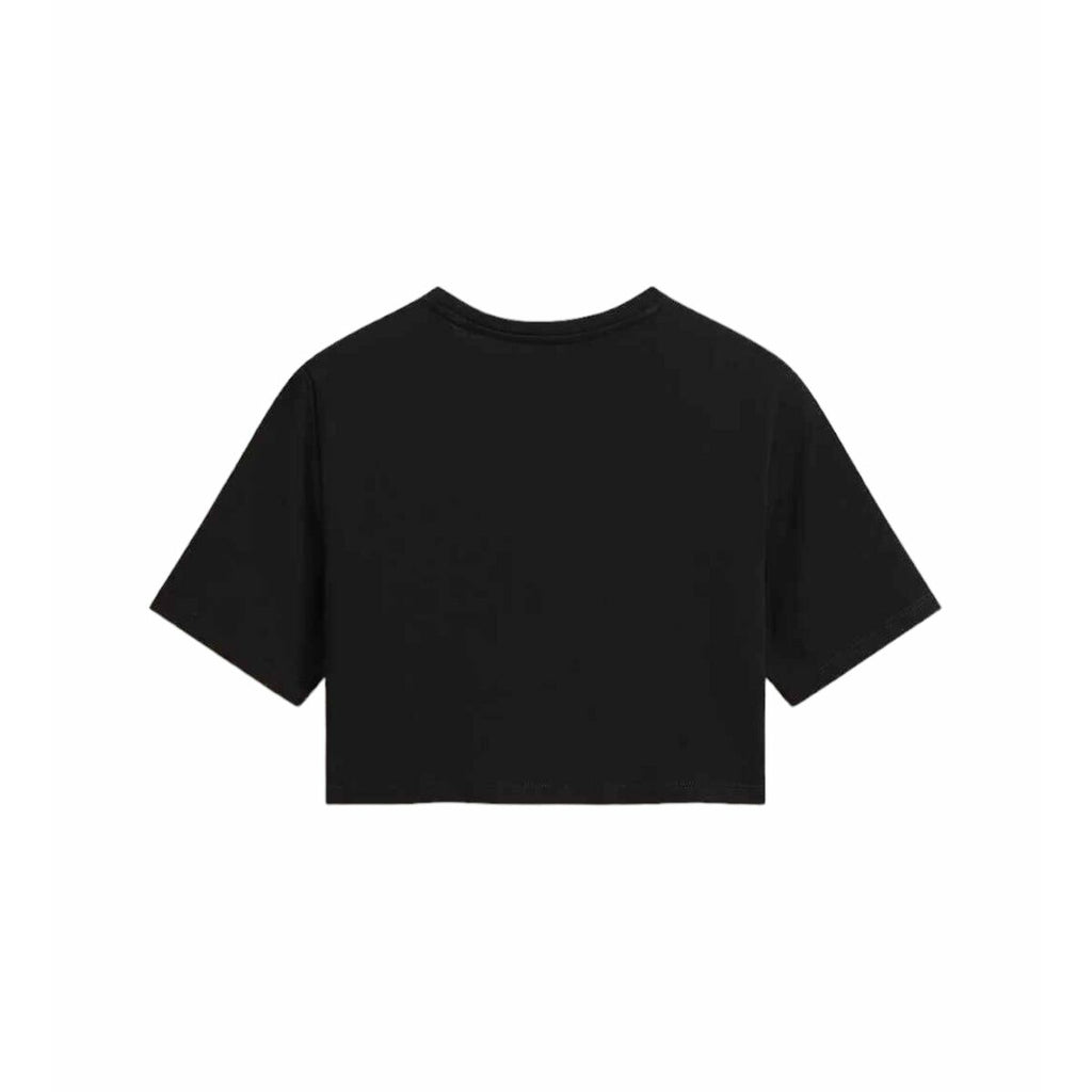 Women’s Short Sleeve T-Shirt Vans GO ANYPLACE CREW CROP II Black-1