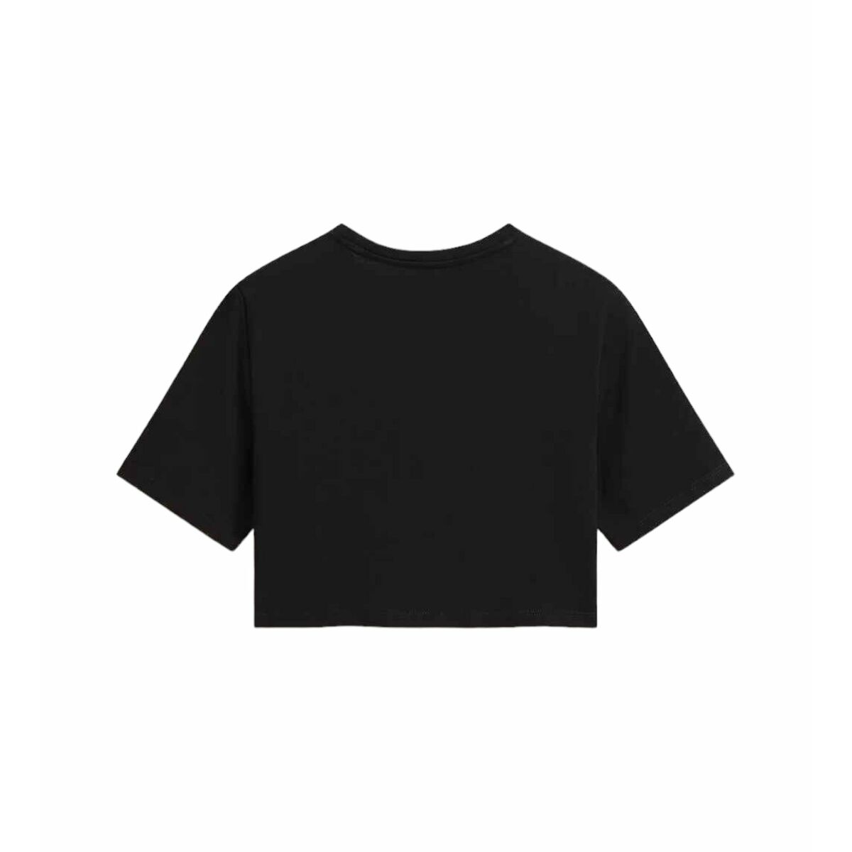 Women’s Short Sleeve T-Shirt Vans GO ANYPLACE CREW CROP II Black-1