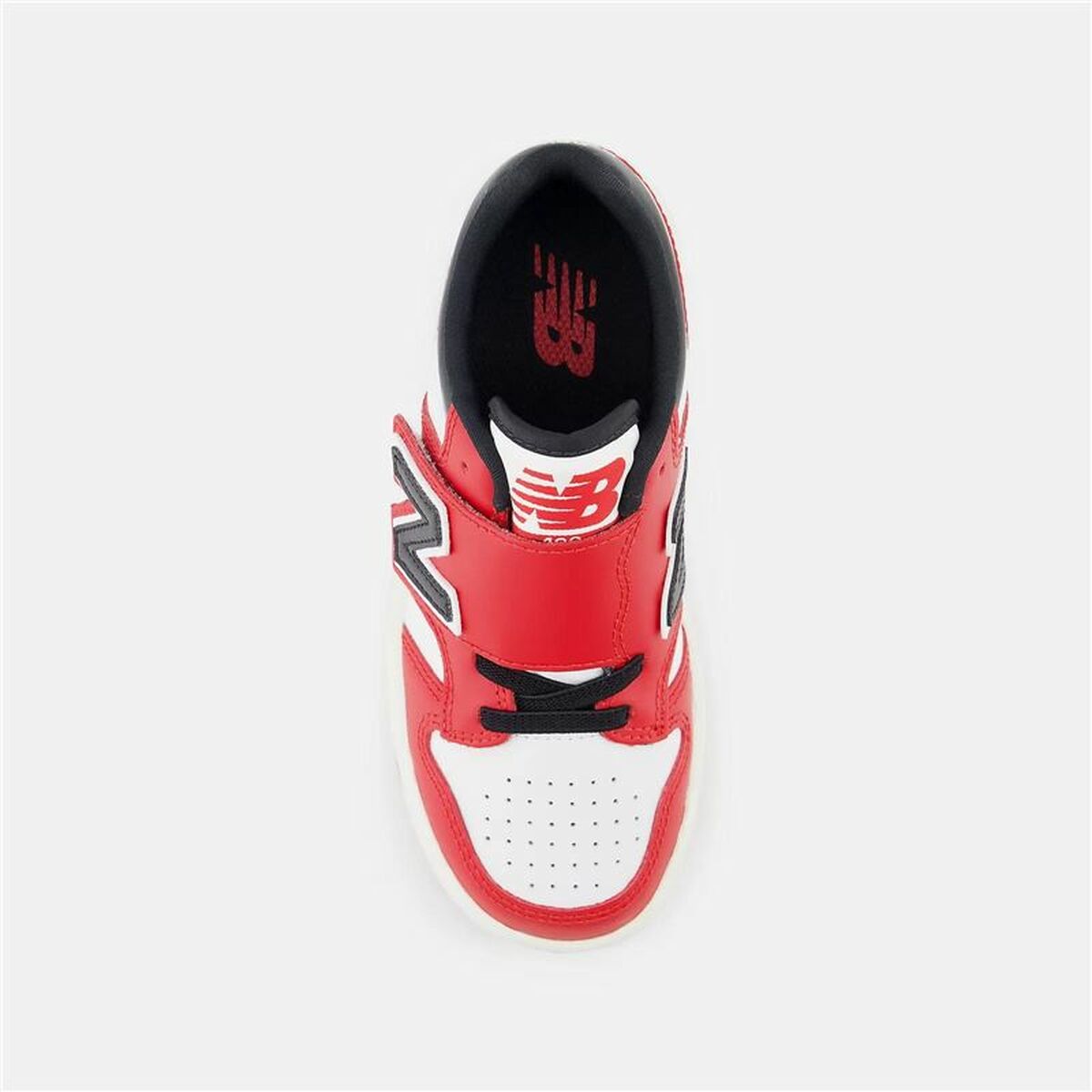 Sports Shoes for Kids New Balance 480 HOOK LOOP White Red Tomato-3