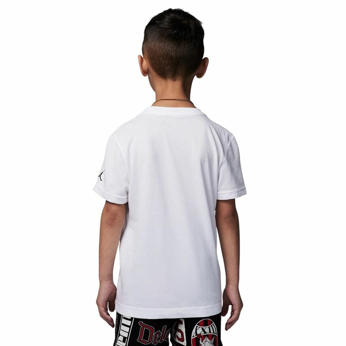 Children’s Short Sleeve T-Shirt Jordan Jdb Mj Brand Photo Ss Crew White-4