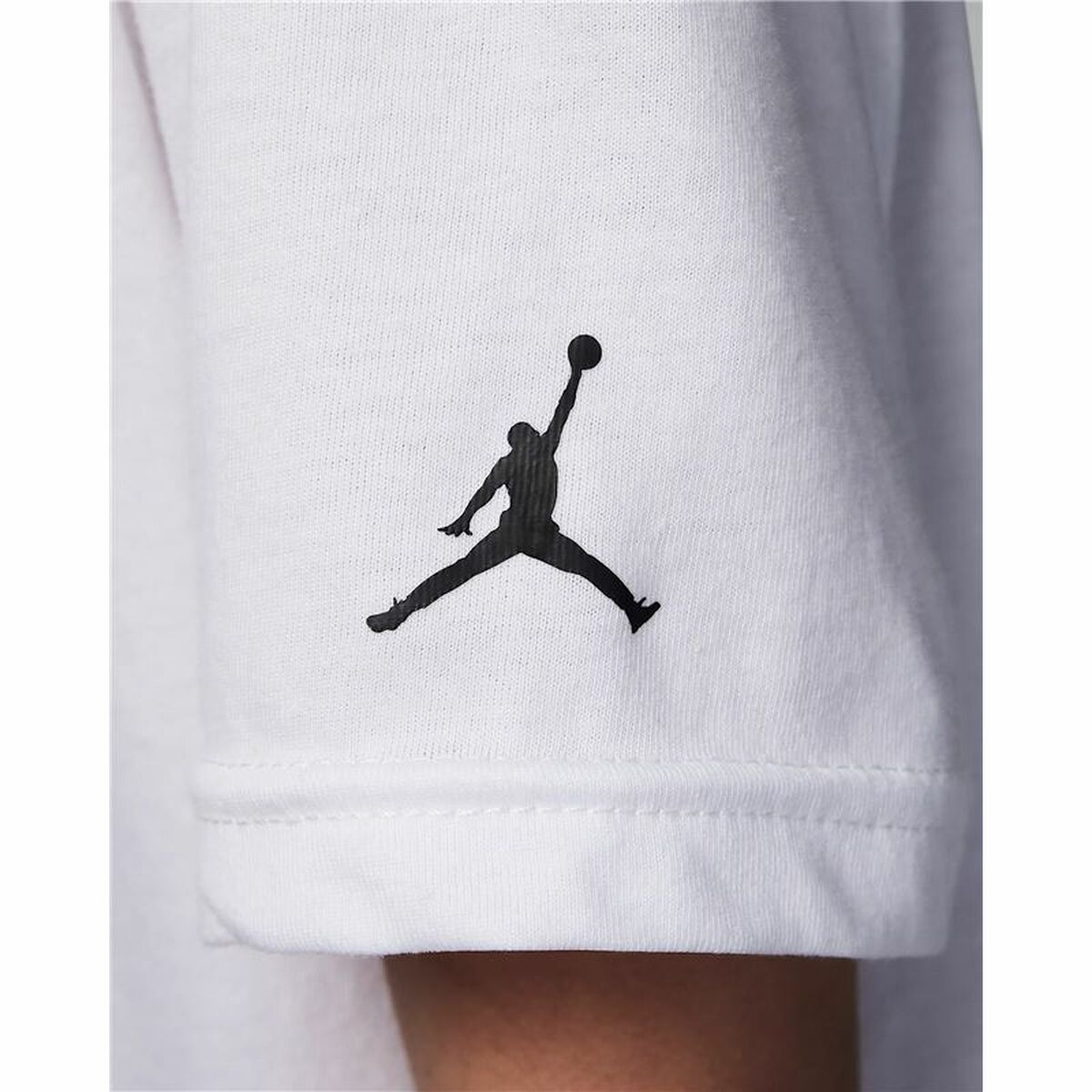 Children’s Short Sleeve T-Shirt Jordan Jdb Mj Brand Photo Ss Crew White-2