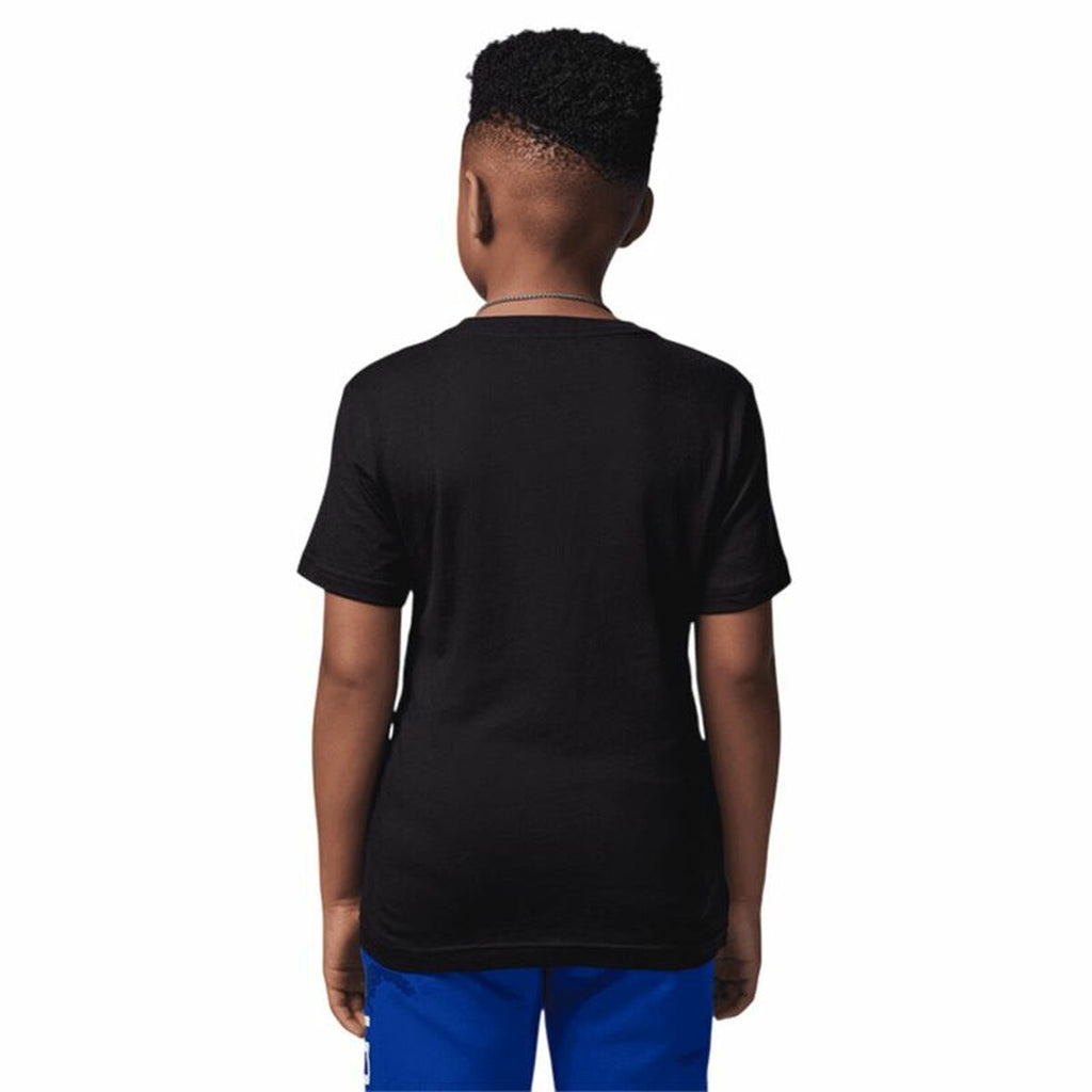 Child's Short Sleeve T-Shirt Jordan Jdb Bball Fire Ss Black-4