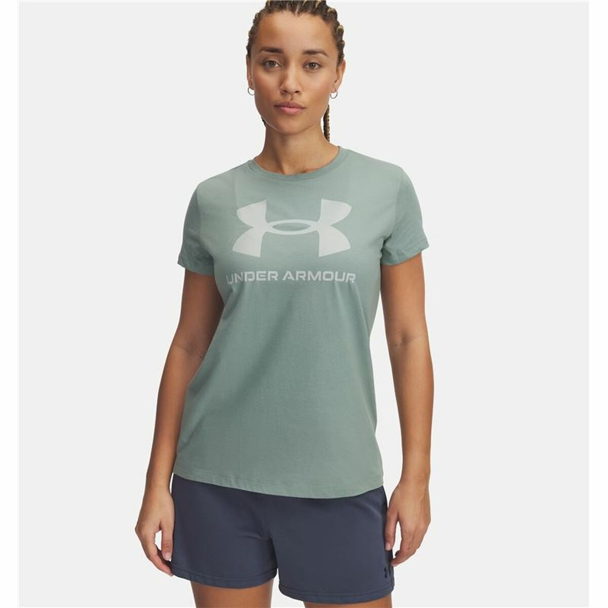 Women’s Short Sleeve T-Shirt Under Armour Blue-3