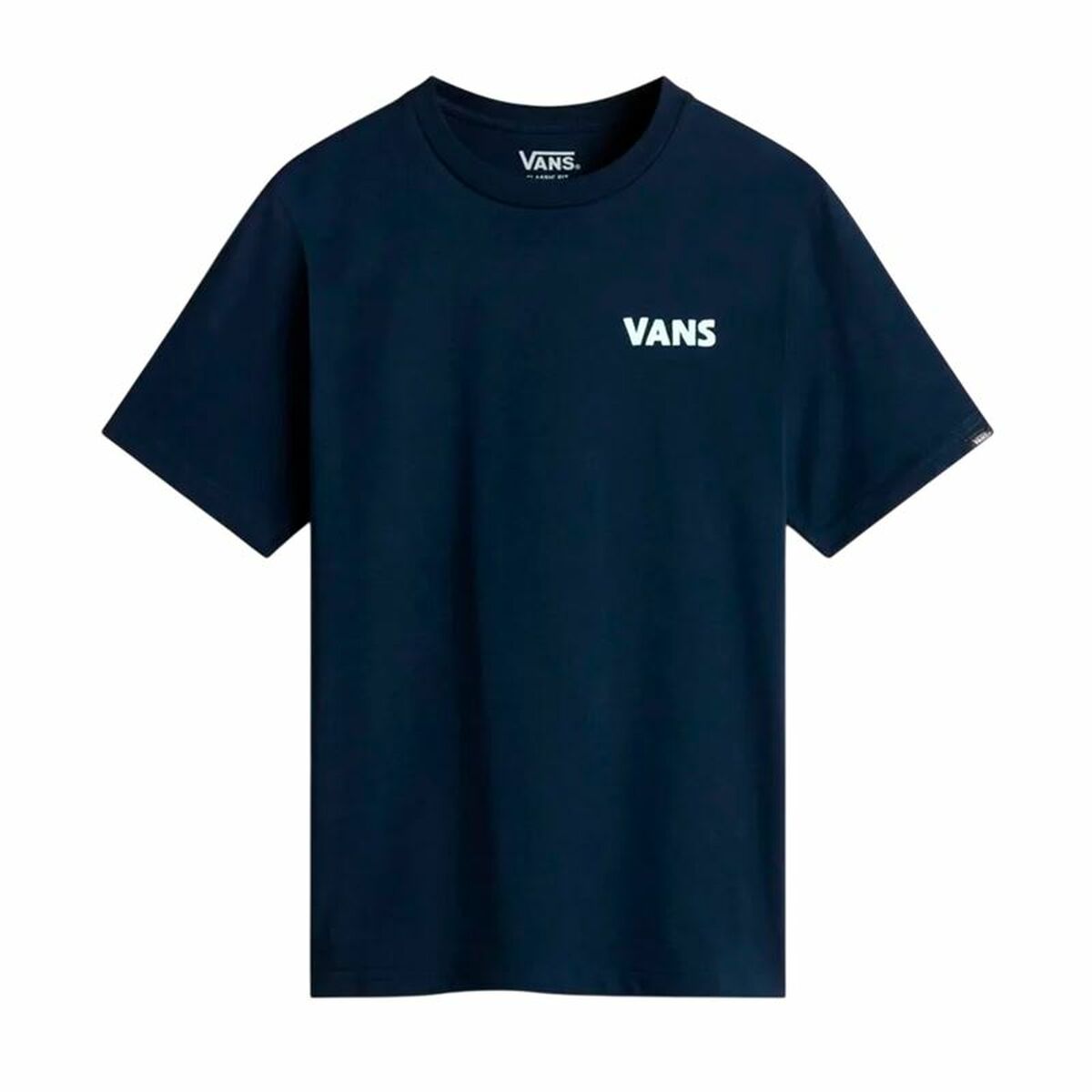 Child's Short Sleeve T-Shirt Vans Headwaves Ss Navy Blue-0