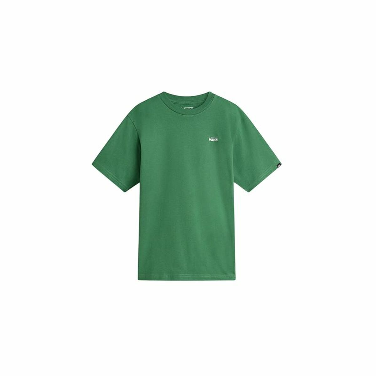Child's Short Sleeve T-Shirt Vans Left Chest Fairway Green 10-12 Years-0