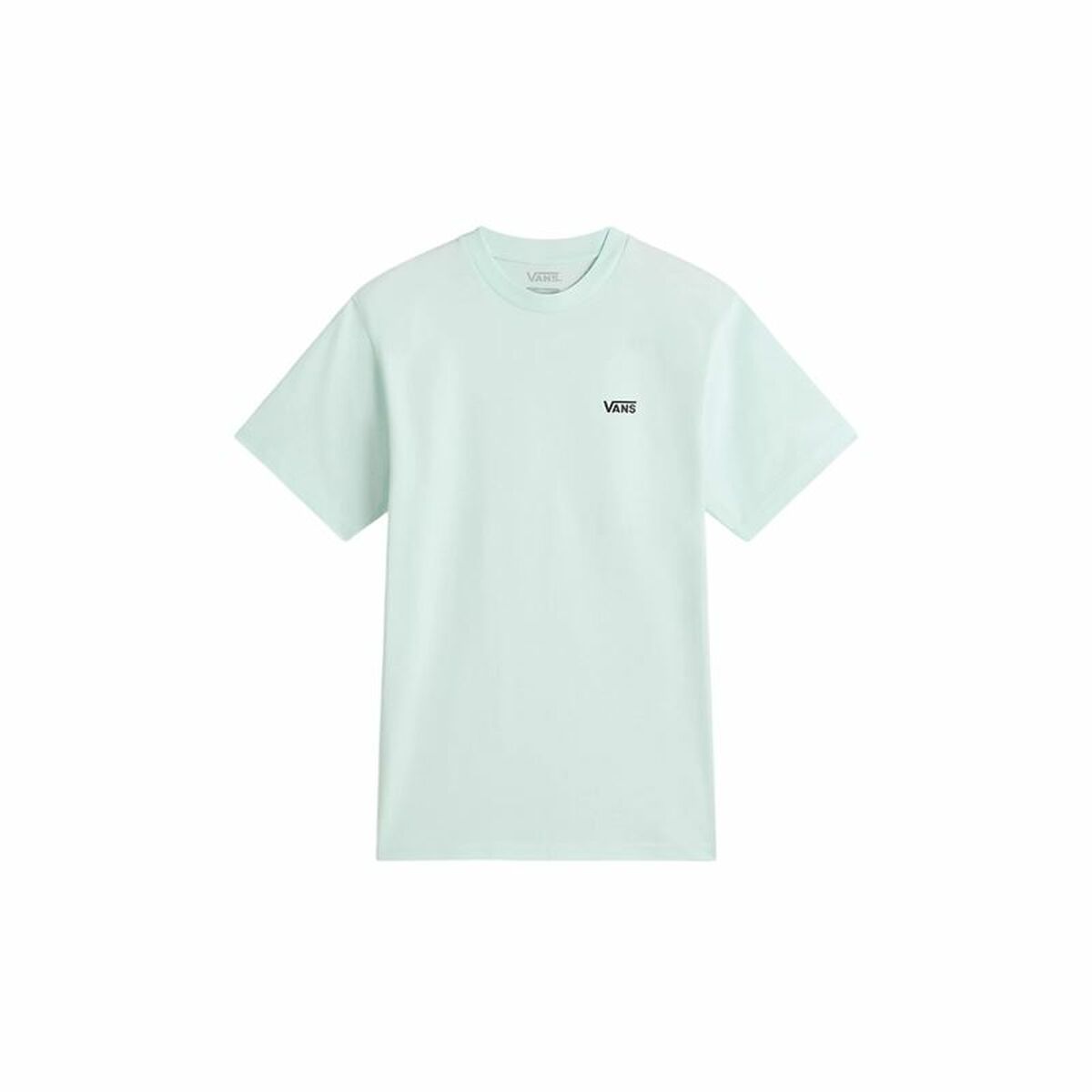 Women’s Short Sleeve T-Shirt Vans Left Chest Logo Em Hint Of Mint Aquamarine-0