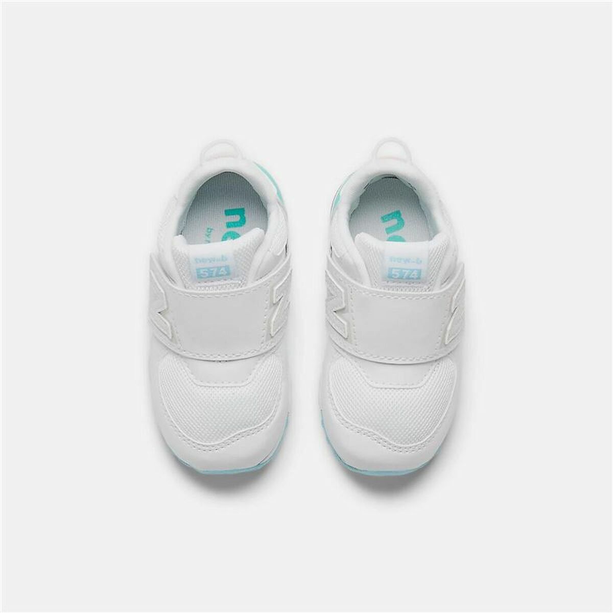Sports Shoes for Kids New Balance 574 NEW-B HOOK LOOP White-4