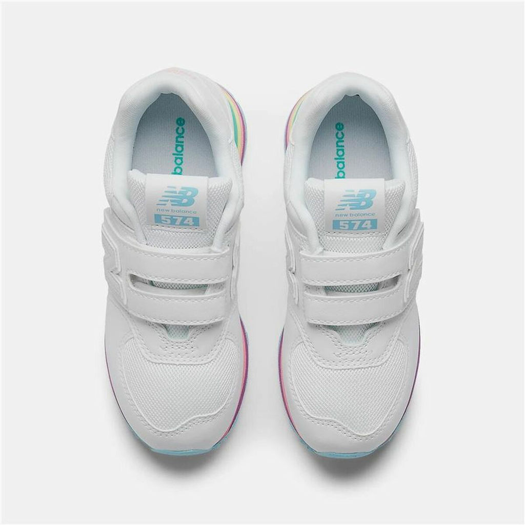 Sports Shoes for Kids New Balance 574 Core Hook Loop White-4