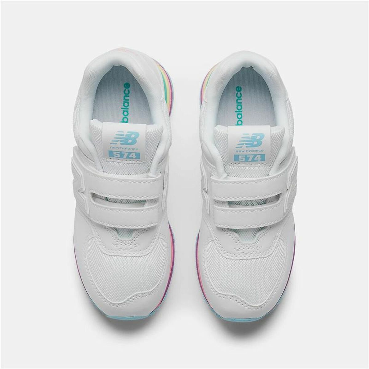 Sports Shoes for Kids New Balance 574 Core Hook Loop White-4