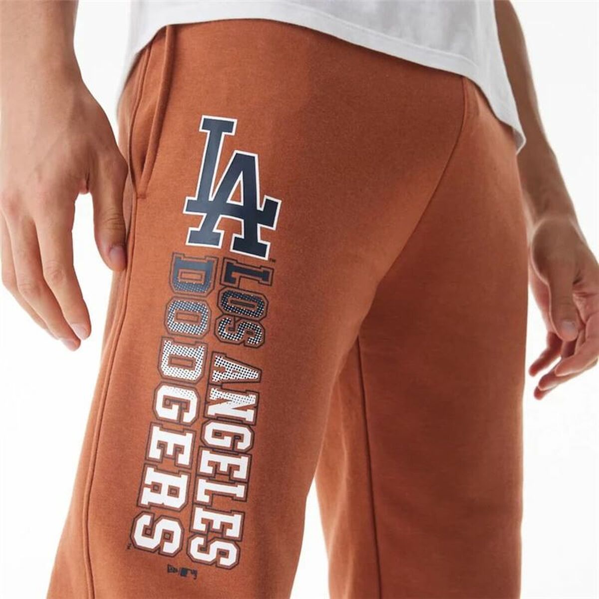 Adult Trousers New Era LA Dodgers Brown-1