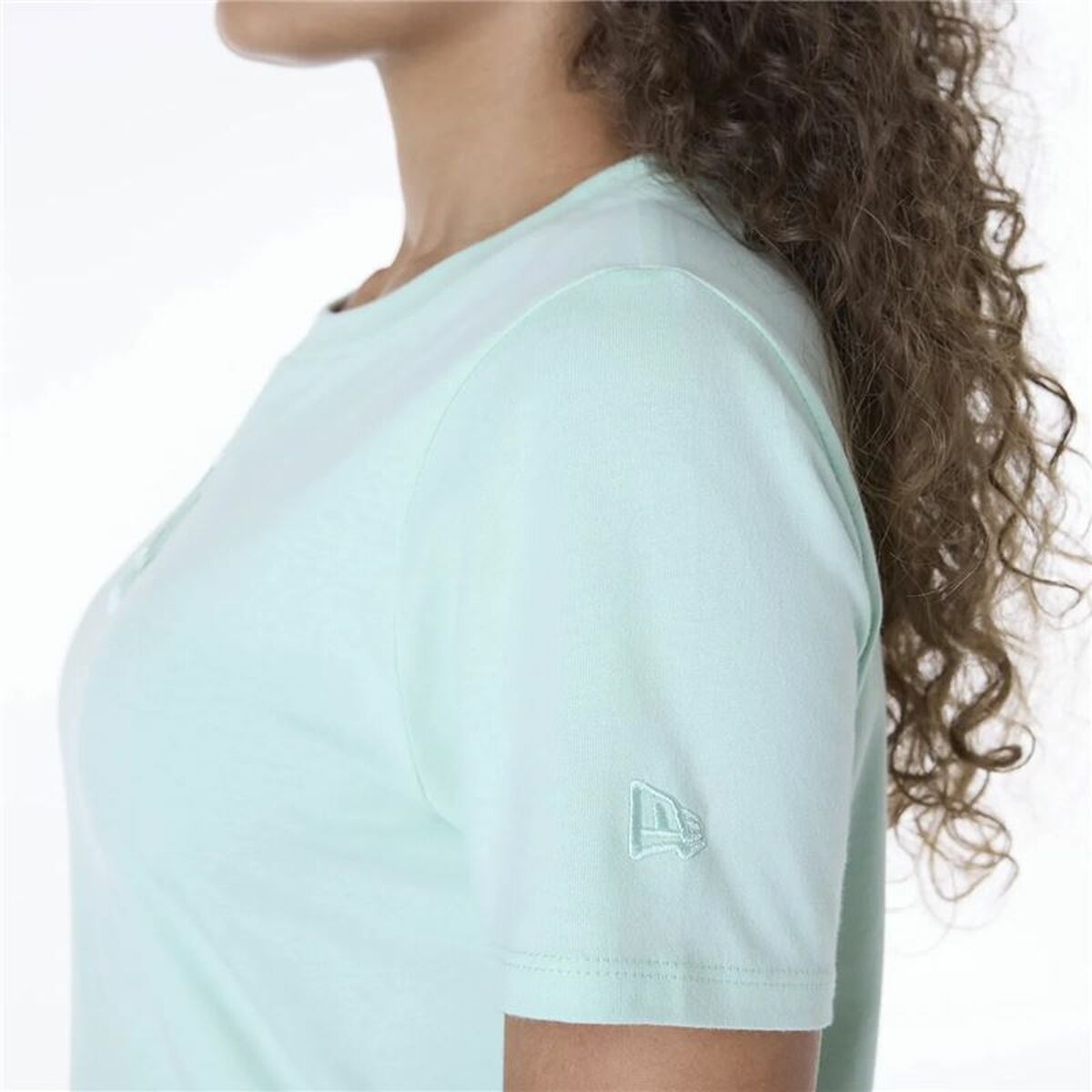 Women’s Short Sleeve T-Shirt New Era LA Dodgers MLB League Essential Aquamarine-2