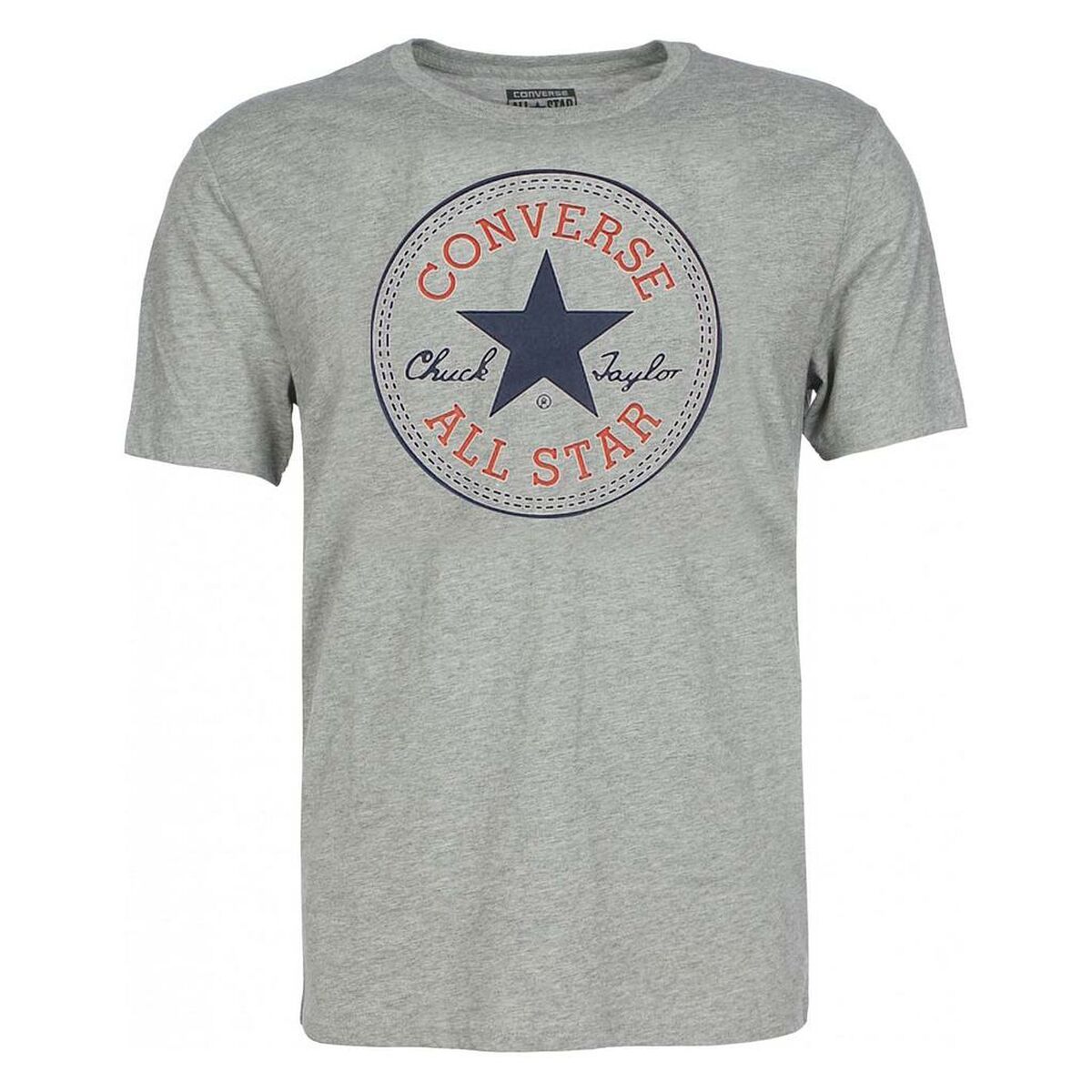 Child's Short Sleeve T-Shirt Converse CHUCK PATCH SHORT Grey-0
