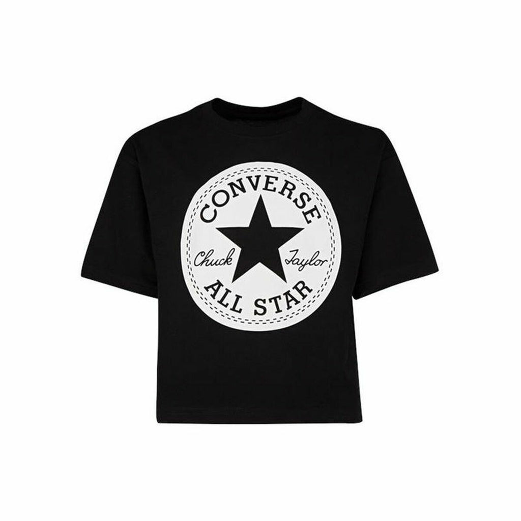 Child's Short Sleeve T-Shirt Converse Black-0