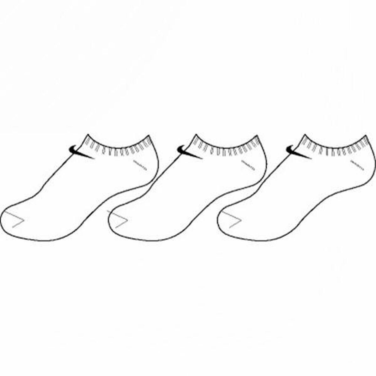 Ankle Sports Socks Nike SX2554 101 White/Black-0