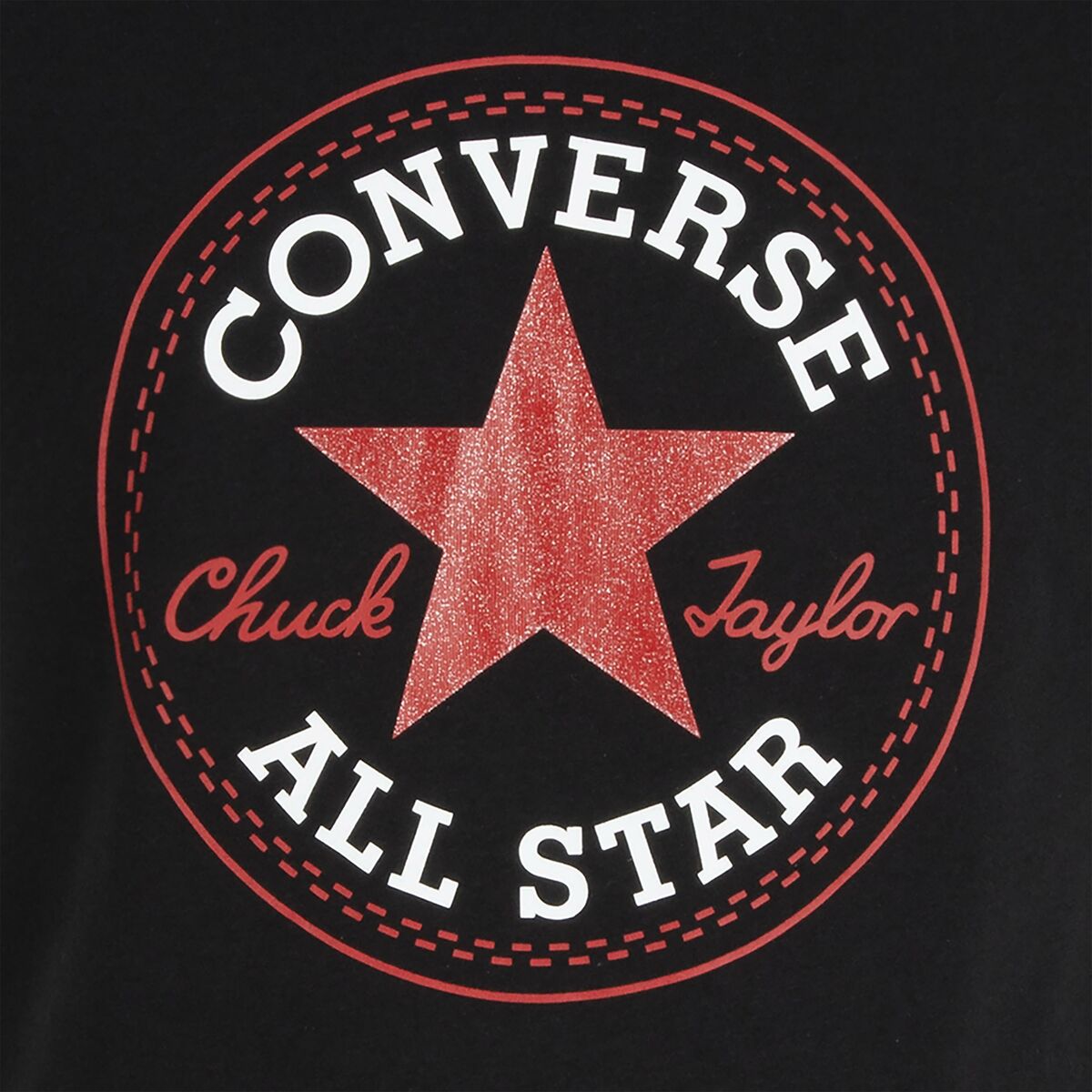 Child's Short Sleeve T-Shirt Converse Black-0