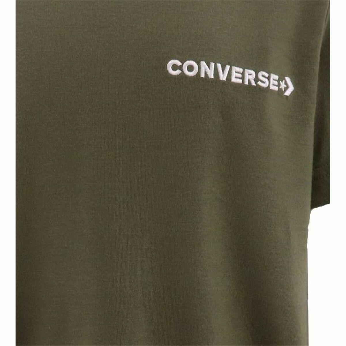 Short Sleeve T-Shirt Converse Field Surplus Green-1
