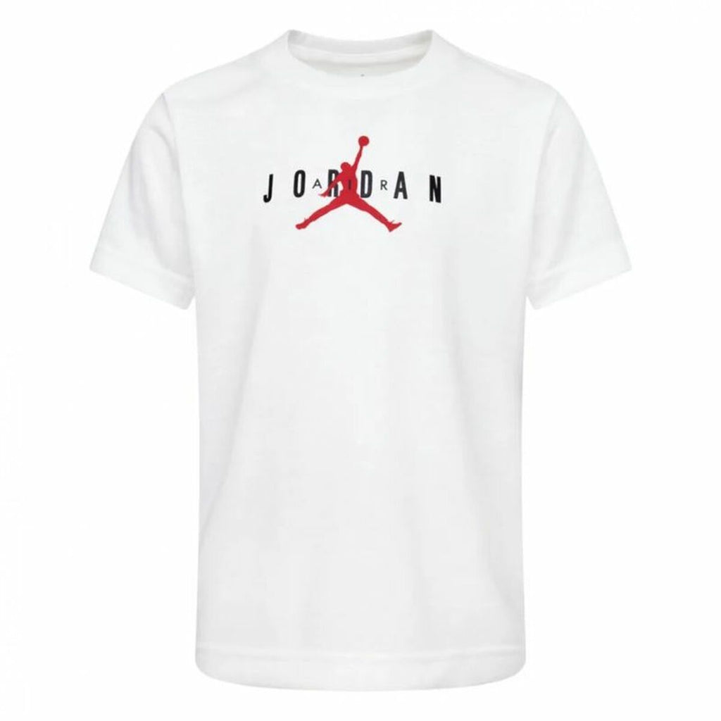 Child's Short Sleeve T-Shirt Jordan Jumpman Graphic White-0