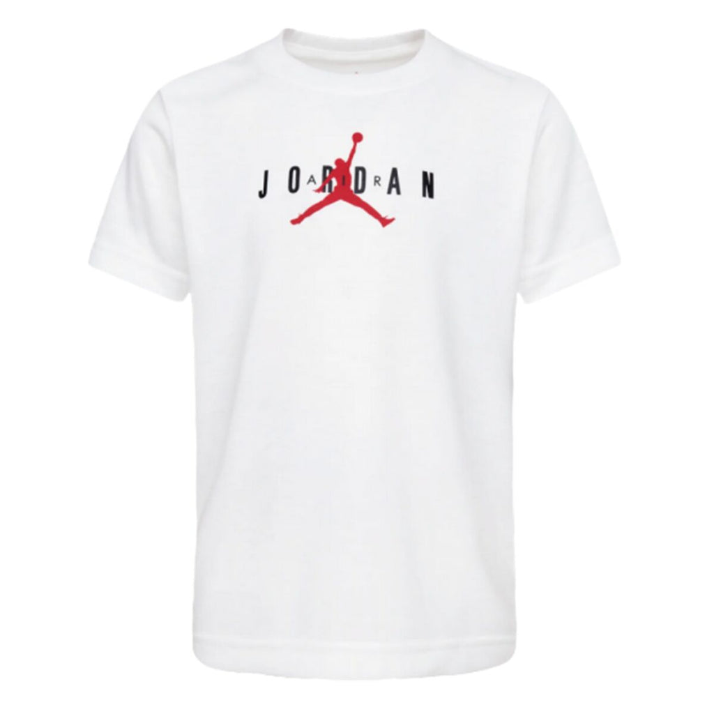 Child's Short Sleeve T-Shirt Jordan JUMPMAN SUSTAINABLE GRAPHI 95B922 001 White-0