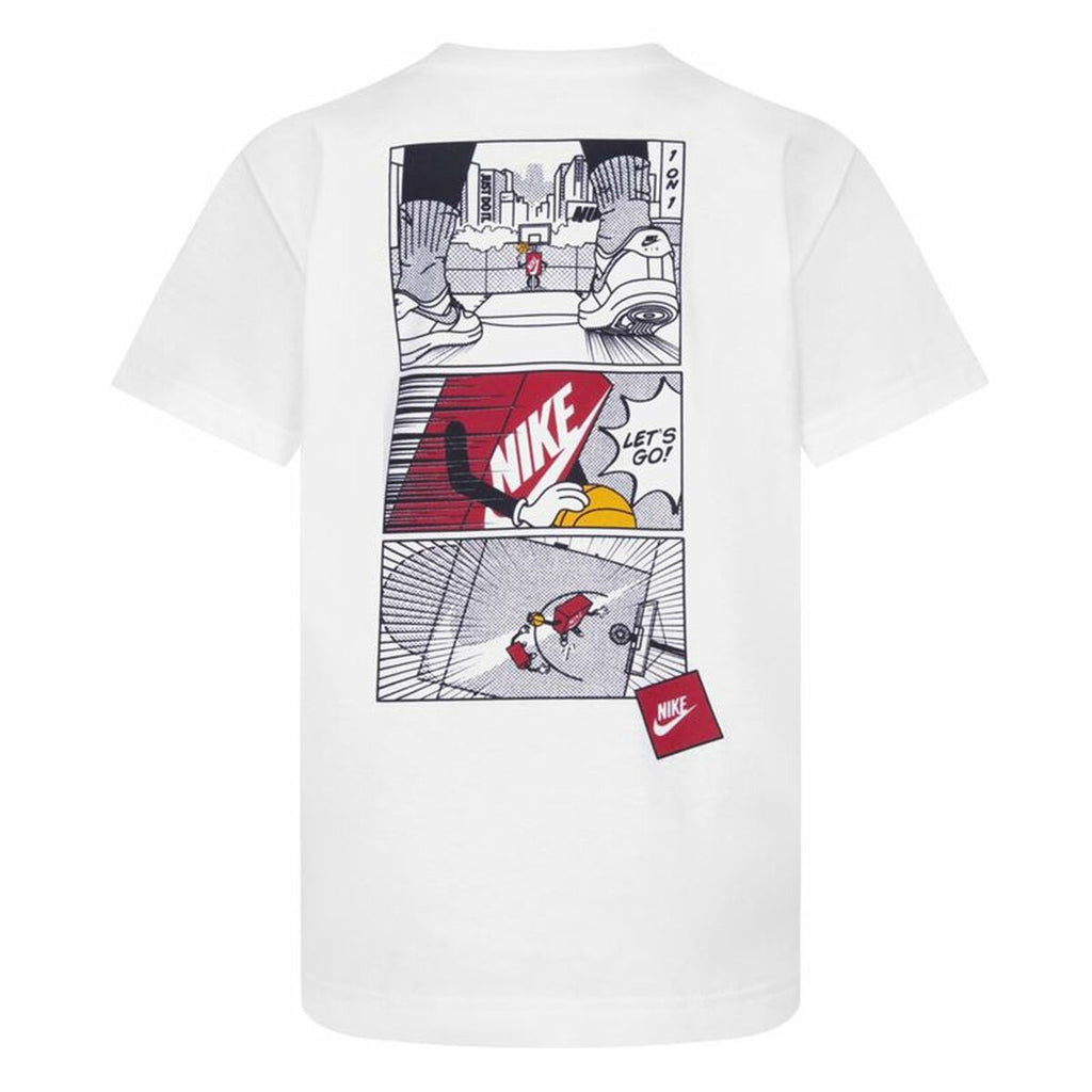 Child's Short Sleeve T-Shirt Nike Icons Of Play White-2