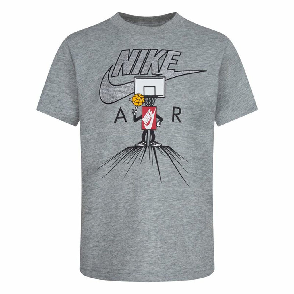 Child's Short Sleeve T-Shirt Nike Icons Of Play Grey-0