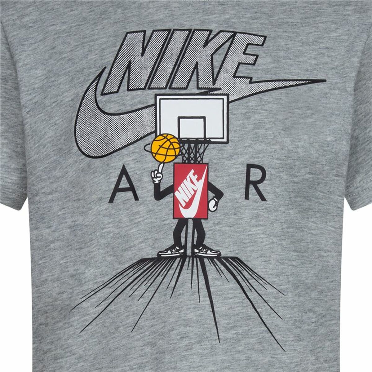 Child's Short Sleeve T-Shirt Nike Icons Of Play Grey-2