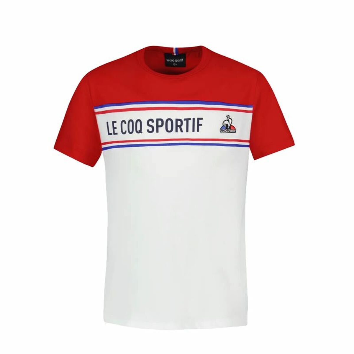 Children’s Short Sleeve T-Shirt Le coq sportif  N°2 Tricolore White-0