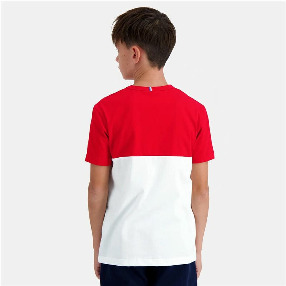 Children’s Short Sleeve T-Shirt Le coq sportif  N°2 Tricolore White-2