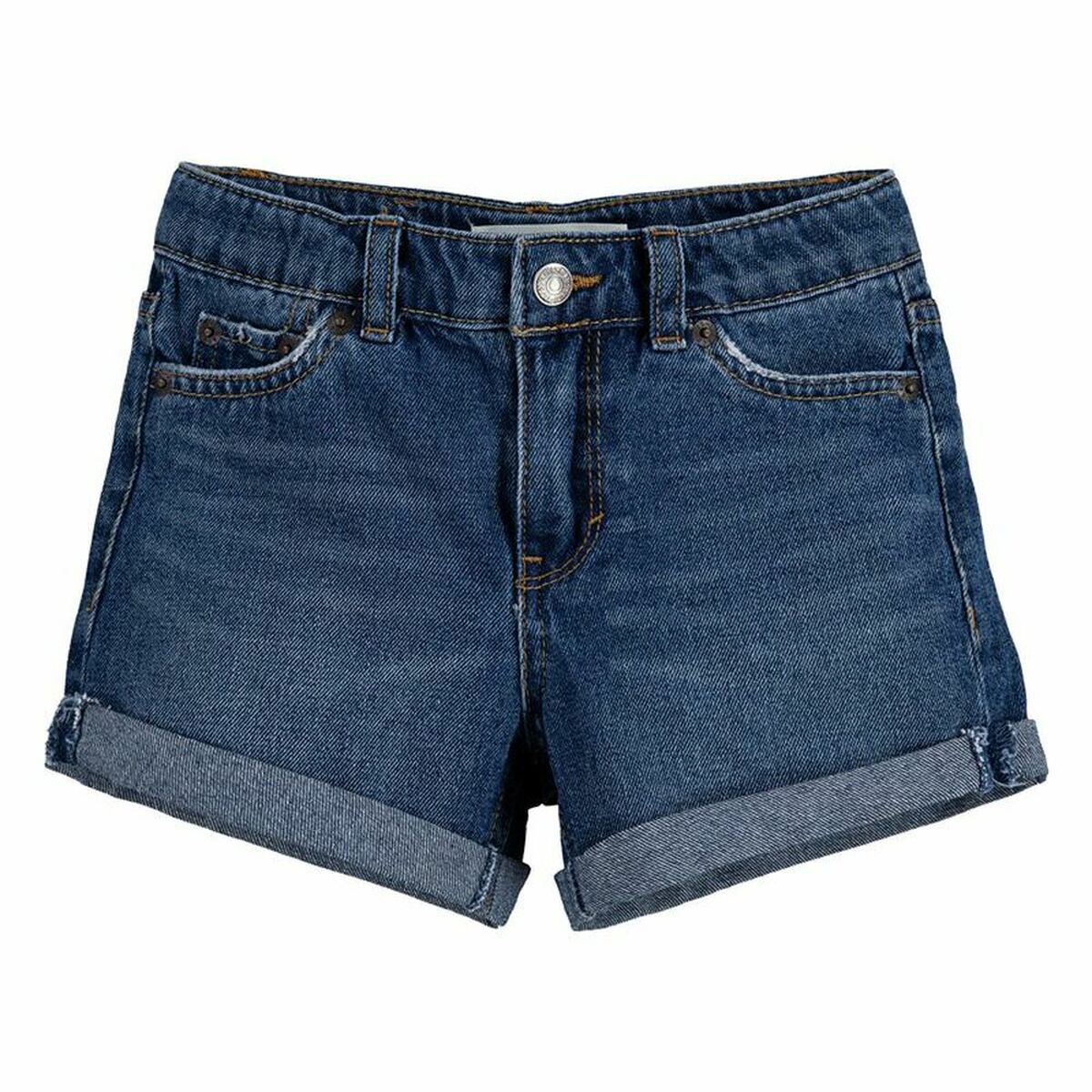 Jeans Levi's Girlfriend Shorty Blue Girl Steel Blue-0