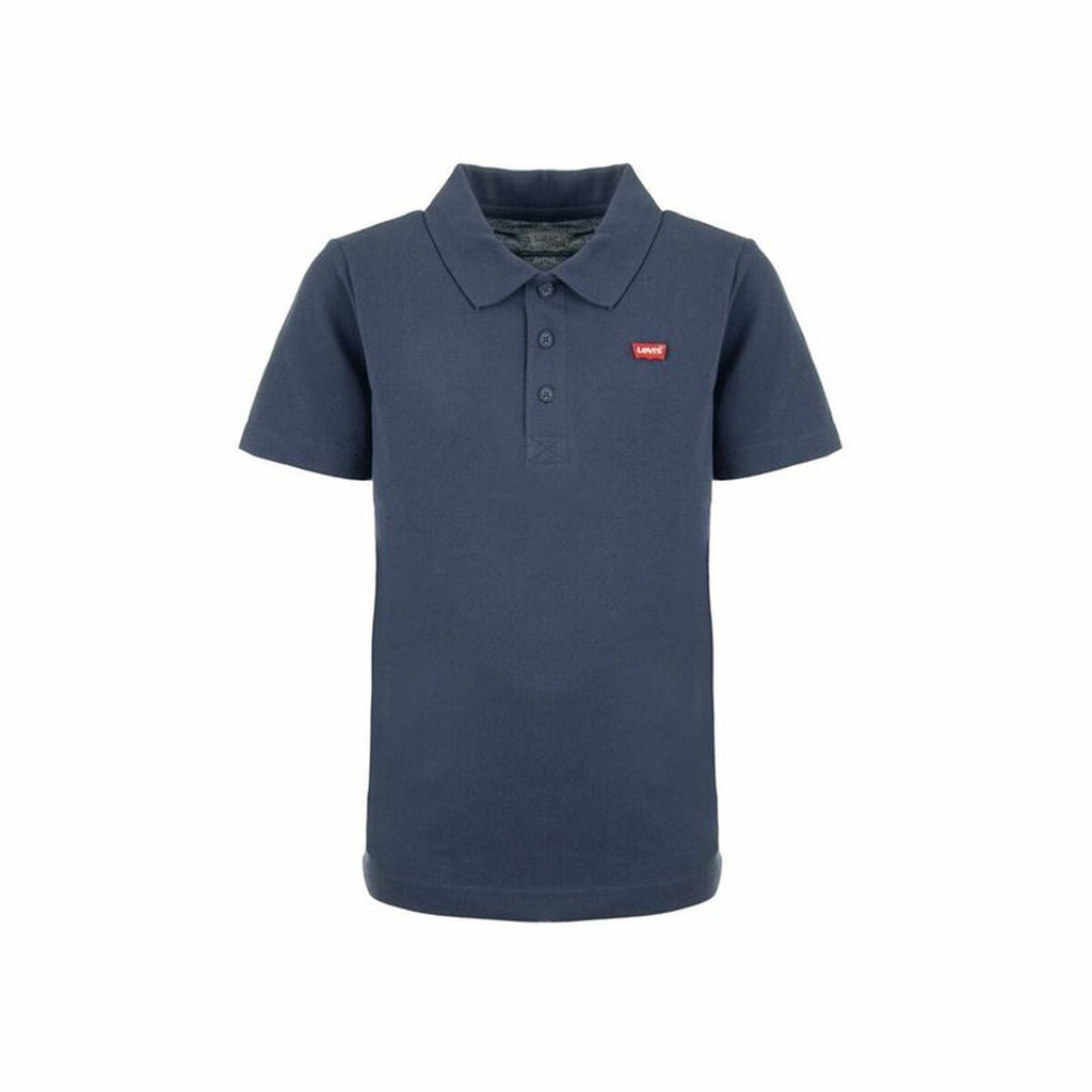 Children’s Short Sleeve Polo Shirt Levi's Lvb Back Neck Tape Blue-0