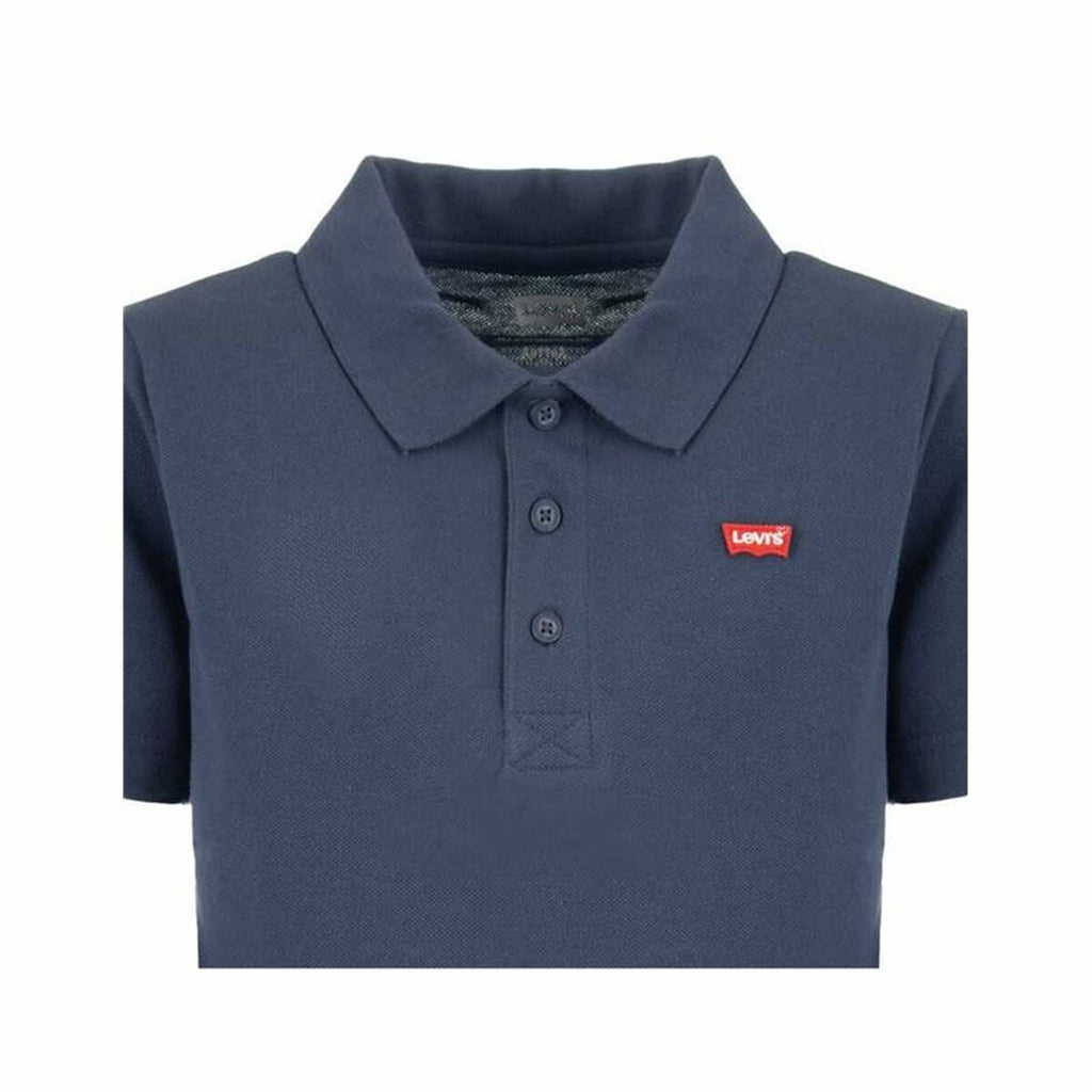 Children’s Short Sleeve Polo Shirt Levi's Lvb Back Neck Tape Blue-2