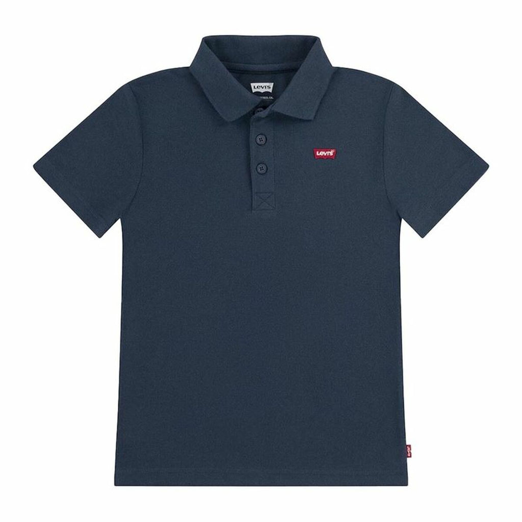 Children’s Short Sleeve Polo Shirt Levi's Lvb Back Neck Tape Blue-0