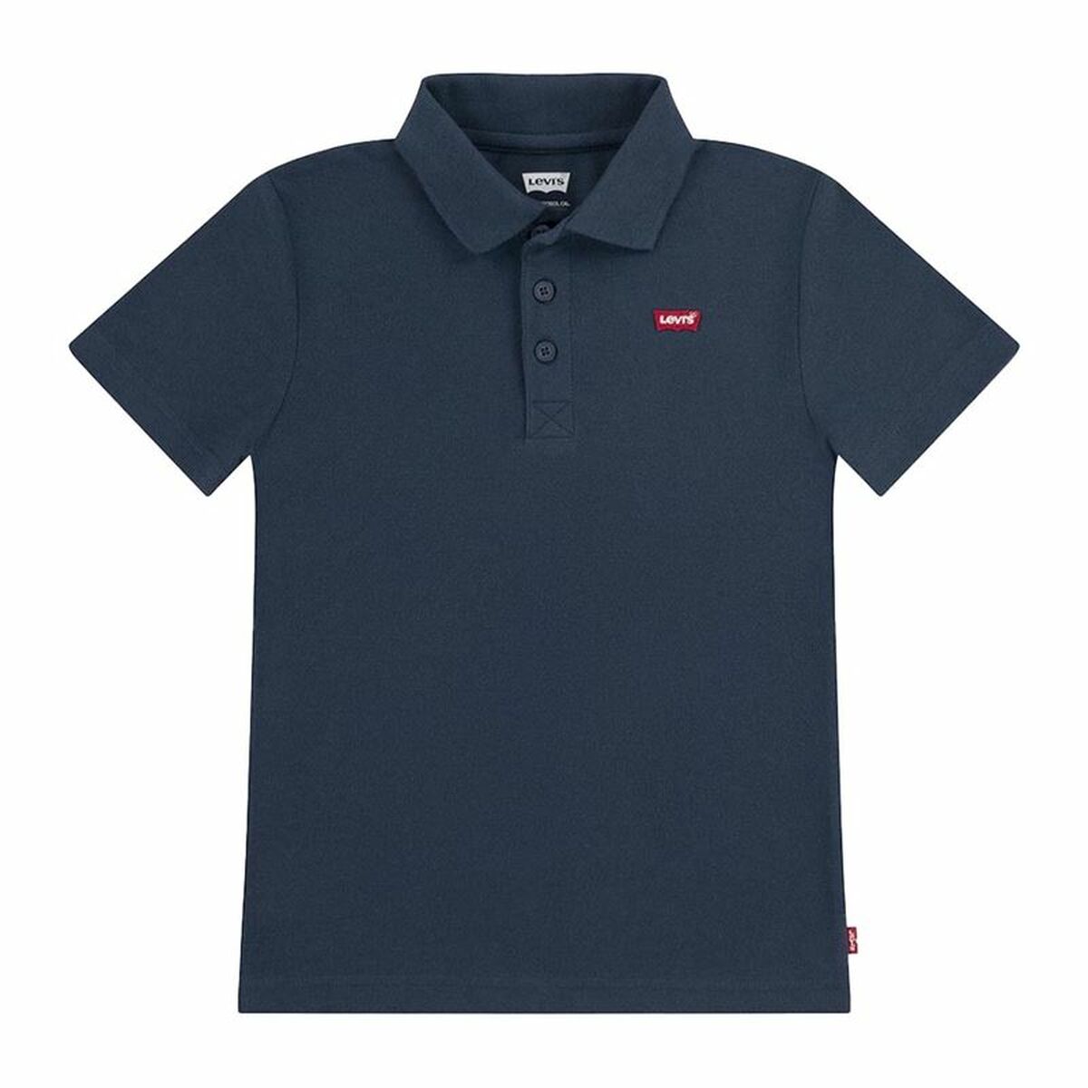 Children’s Short Sleeve Polo Shirt Levi's Lvb Back Neck Tape Blue-0