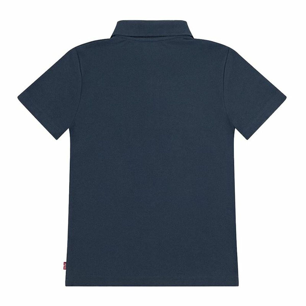 Children’s Short Sleeve Polo Shirt Levi's Lvb Back Neck Tape Blue-3
