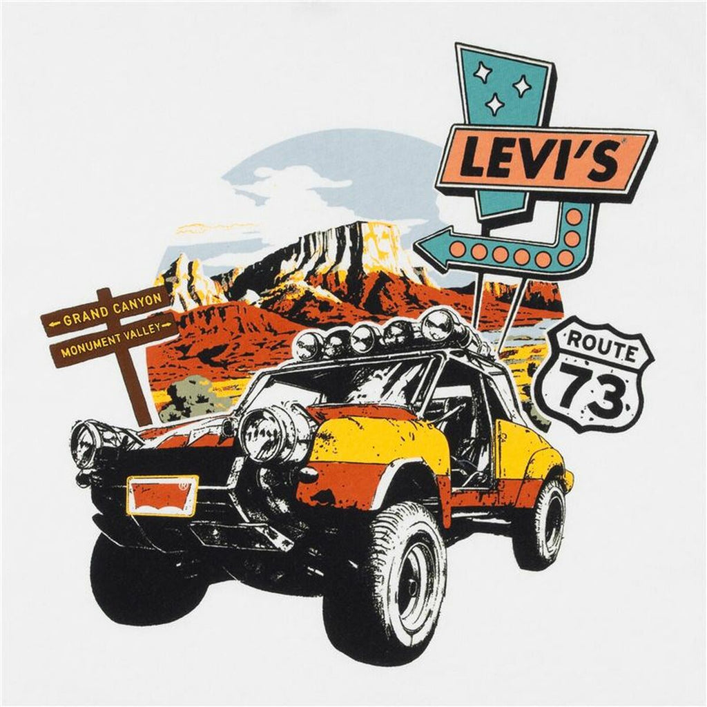 Child's Short Sleeve T-Shirt Levi's Lvb Day Trip White-2