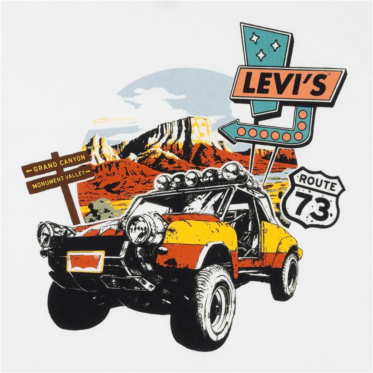 Child's Short Sleeve T-Shirt Levi's Lvb Day Trip White-2