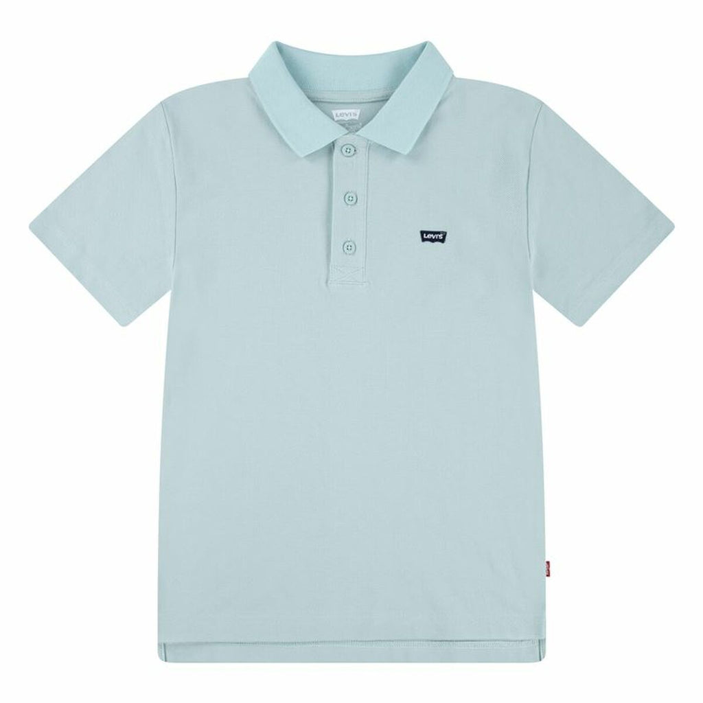 Children’s Short Sleeve Polo Shirt Levi's Lvb Back Neck Tape Blue-0