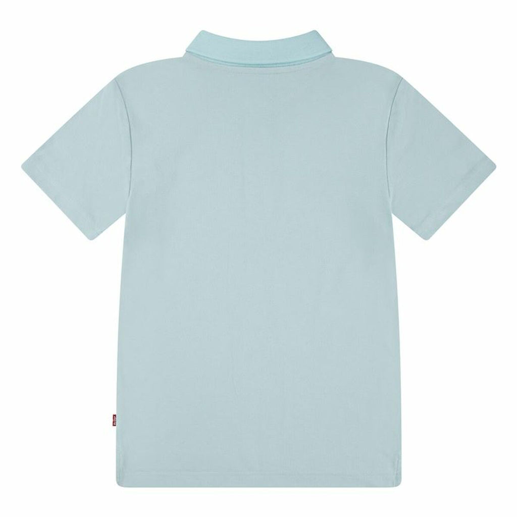 Children’s Short Sleeve Polo Shirt Levi's Lvb Back Neck Tape Blue-4