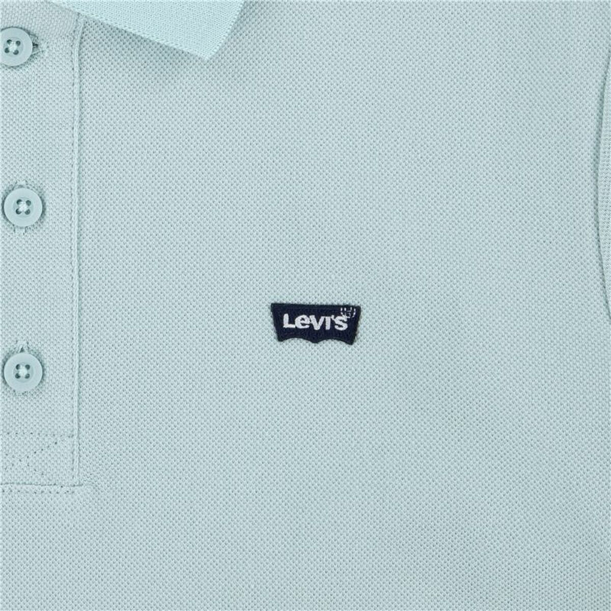 Children’s Short Sleeve Polo Shirt Levi's Lvb Back Neck Tape Blue-3