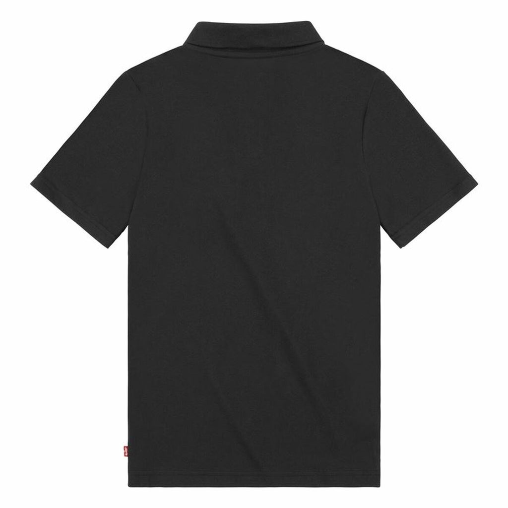 Children’s Short Sleeve Polo Shirt Levi's Lvb Back Neck Tape Black-6