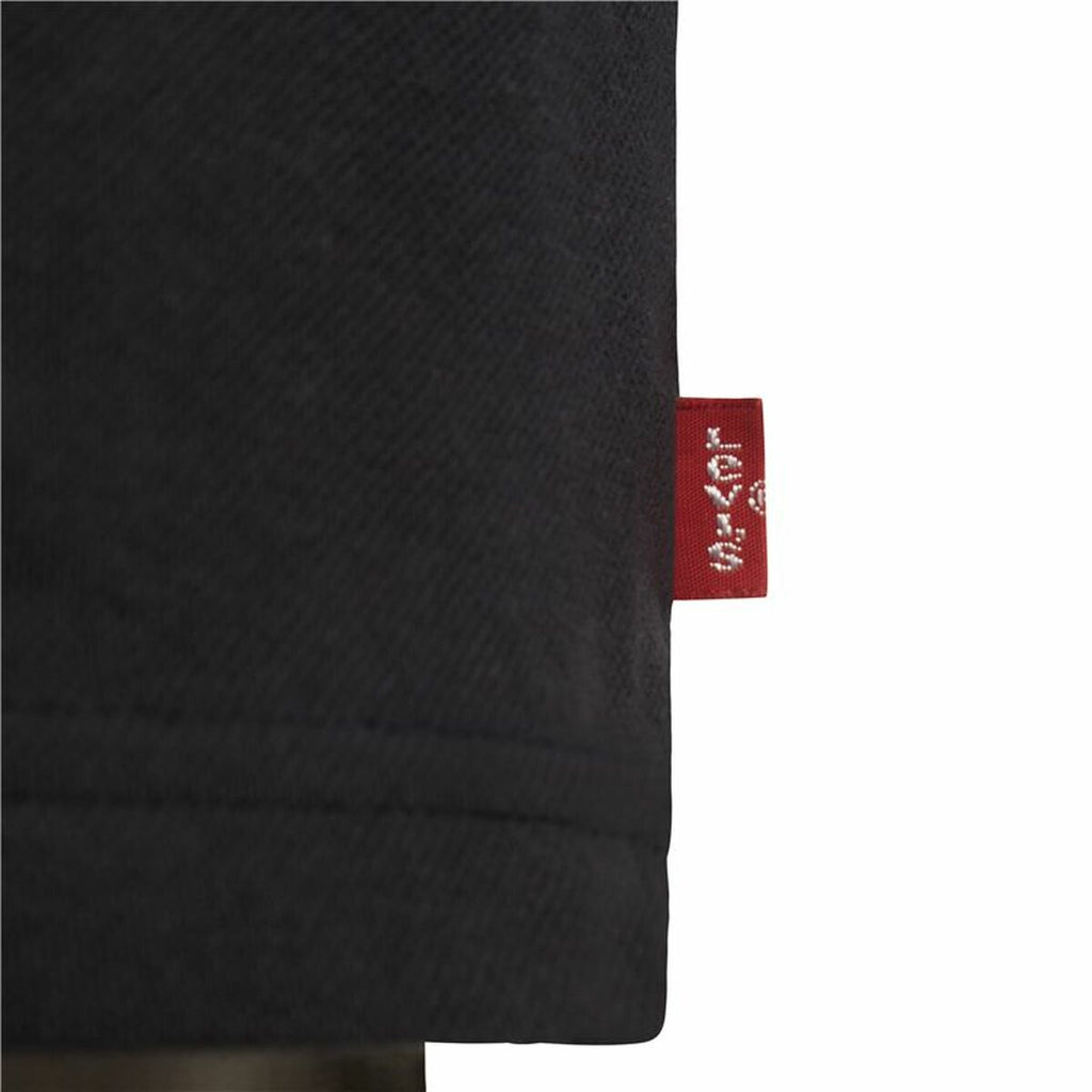 Children’s Short Sleeve Polo Shirt Levi's Lvb Back Neck Tape Black-4