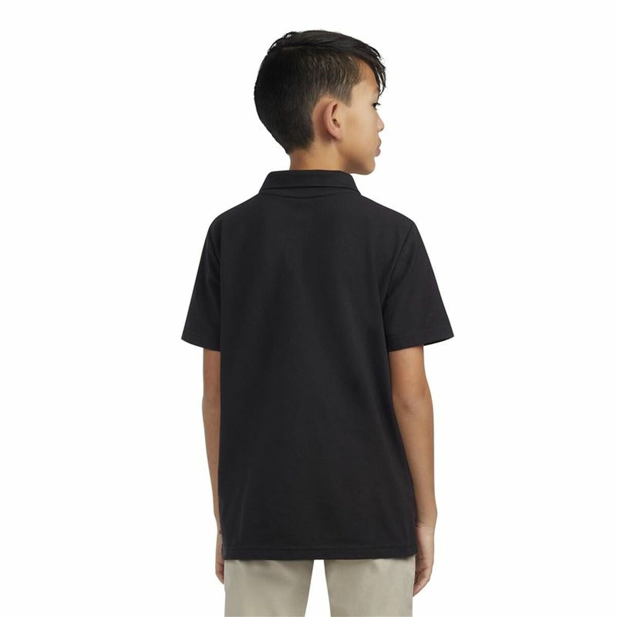 Children’s Short Sleeve Polo Shirt Levi's Lvb Back Neck Tape Black-2