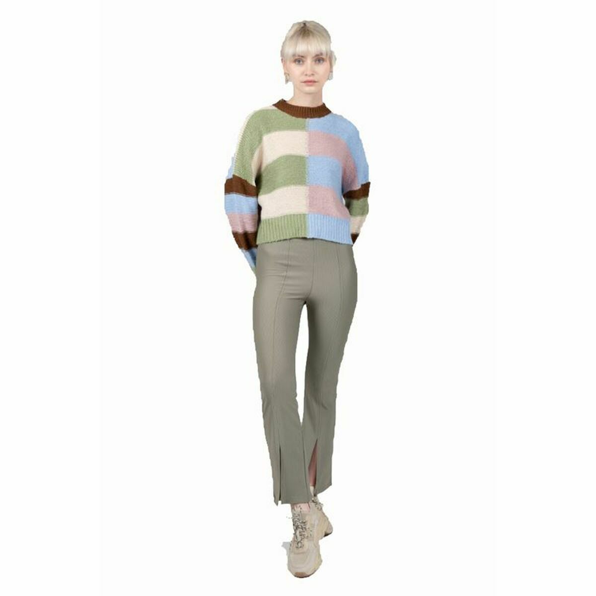 Long Trousers 24COLOURS Casual Green-6
