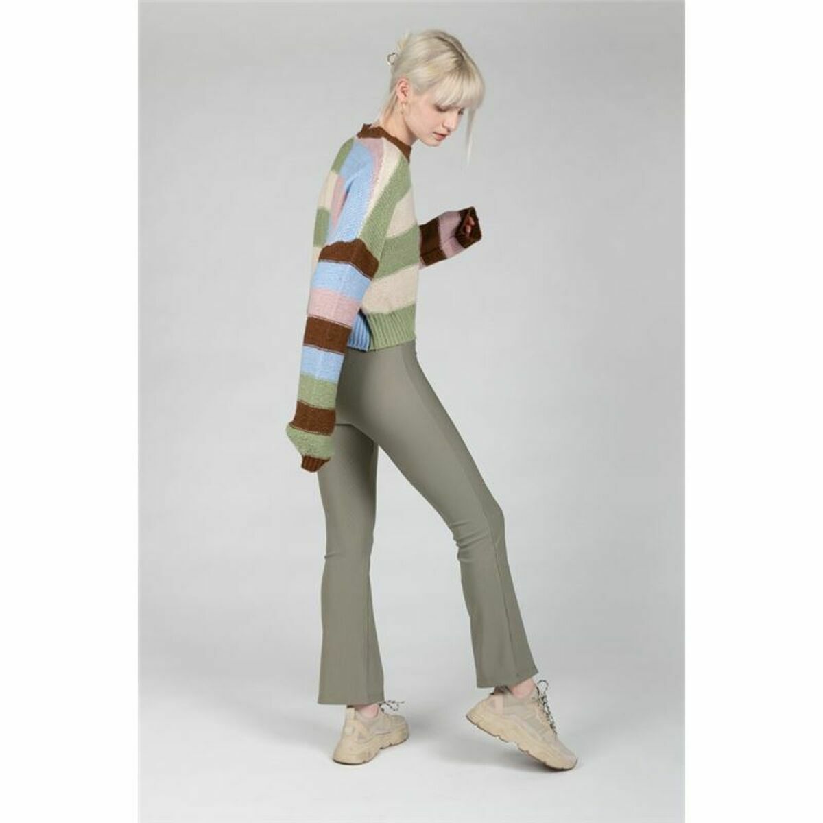 Long Trousers 24COLOURS Casual Green-5