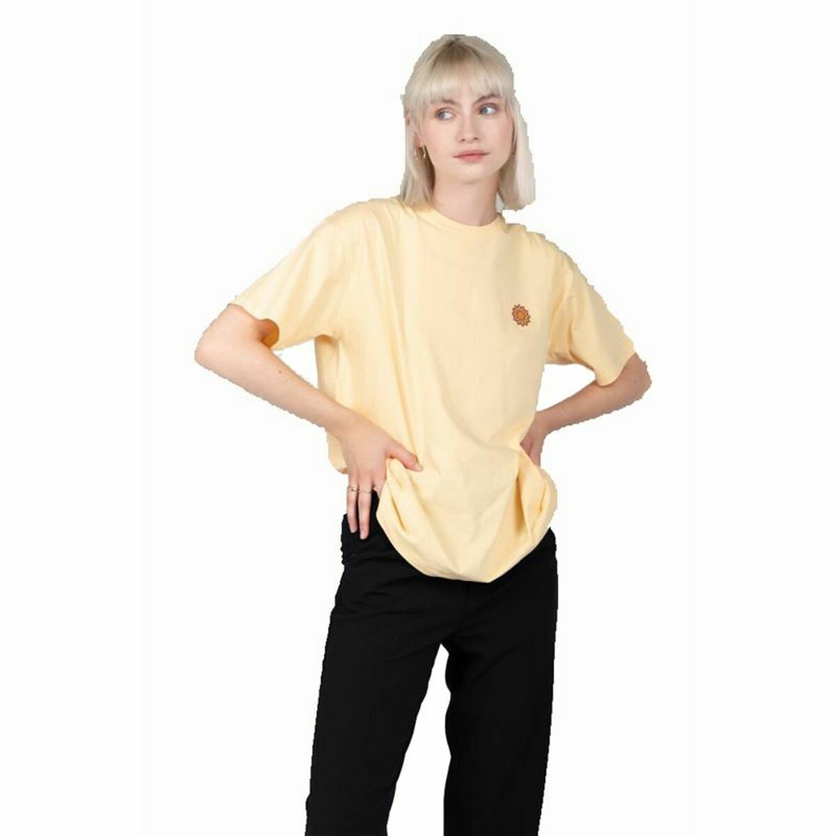 Women’s Short Sleeve T-Shirt 24COLOURS Casual Yellow-0