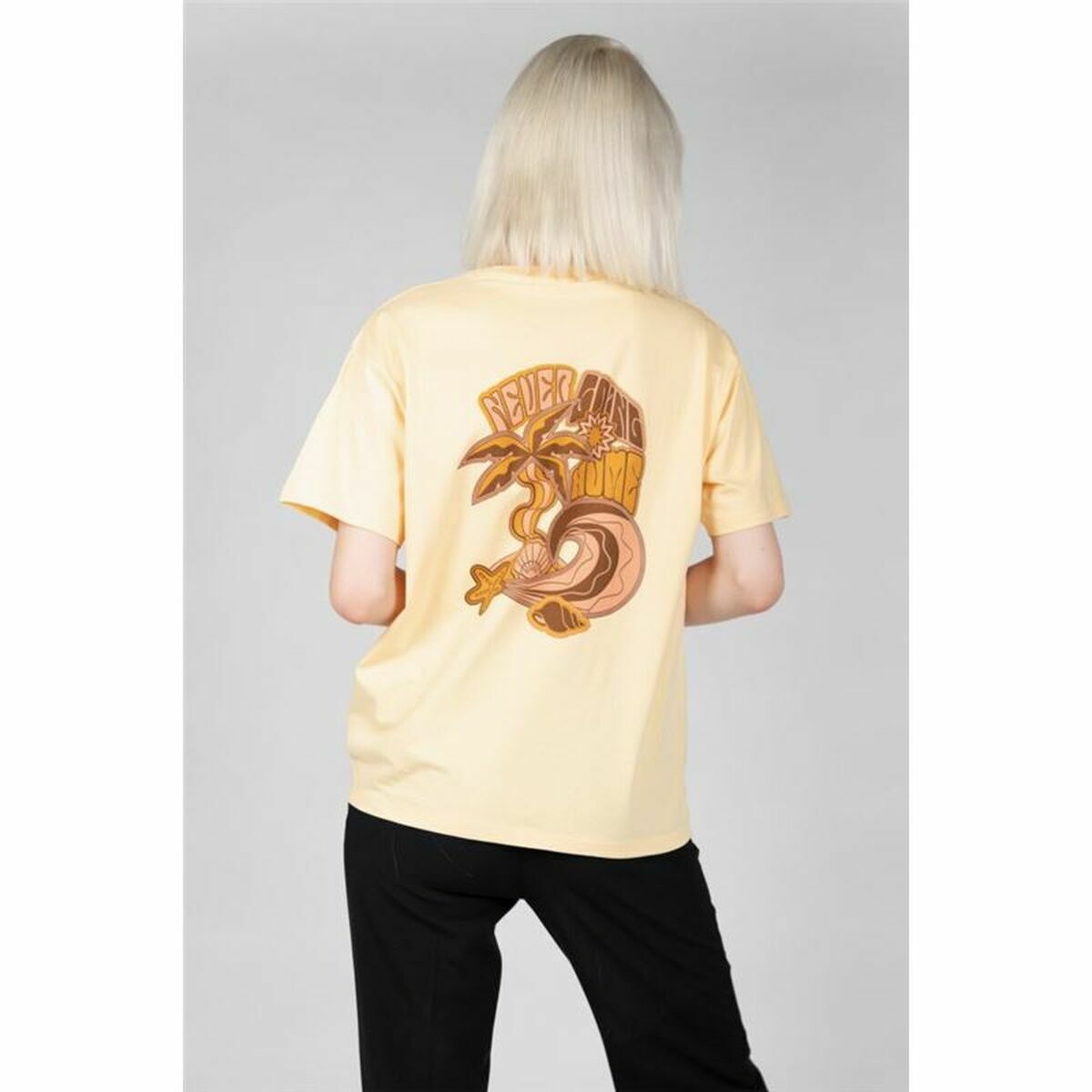 Women’s Short Sleeve T-Shirt 24COLOURS Casual Yellow-5