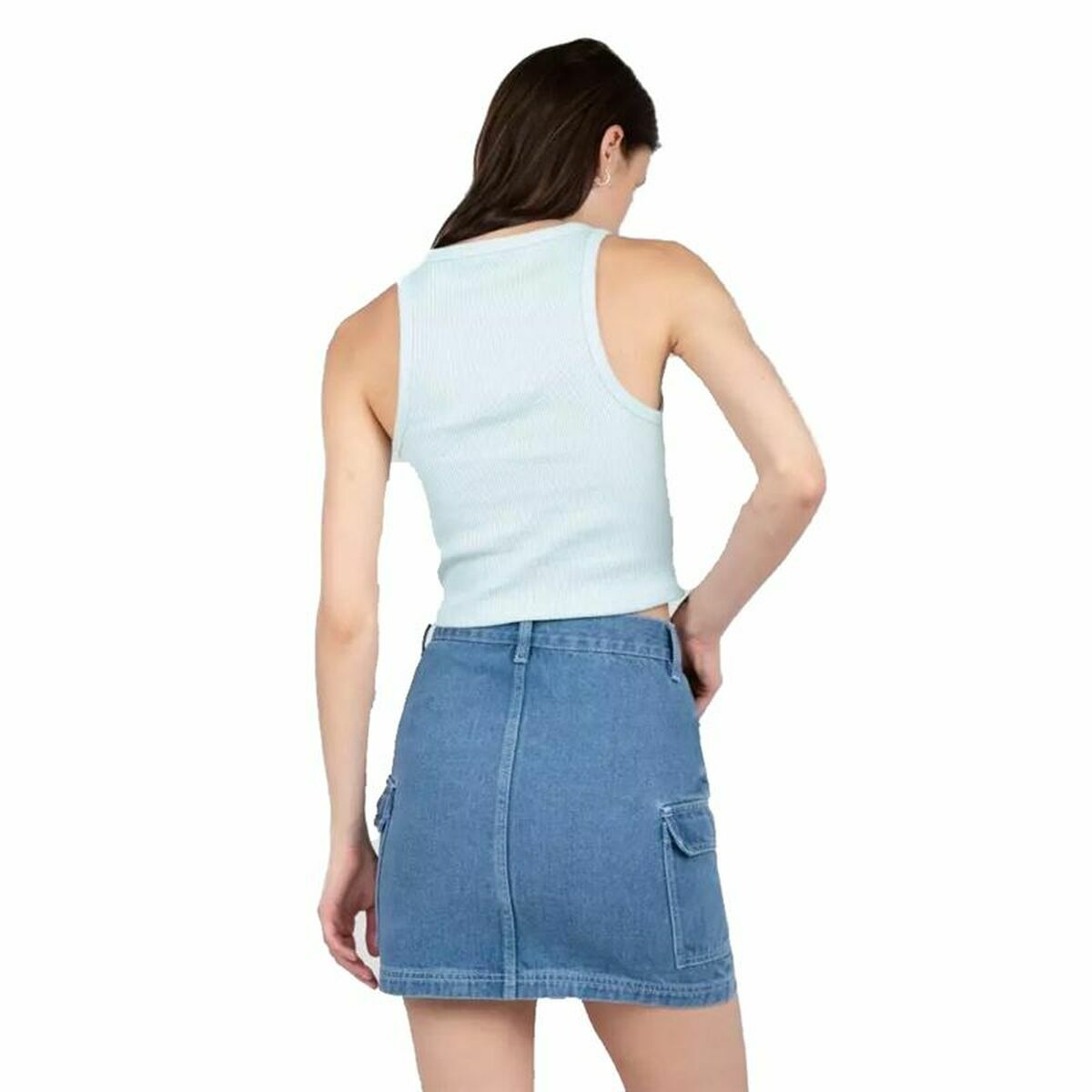 Women’s Short Sleeve T-Shirt 24COLOURS Casual Blue Light Blue-7