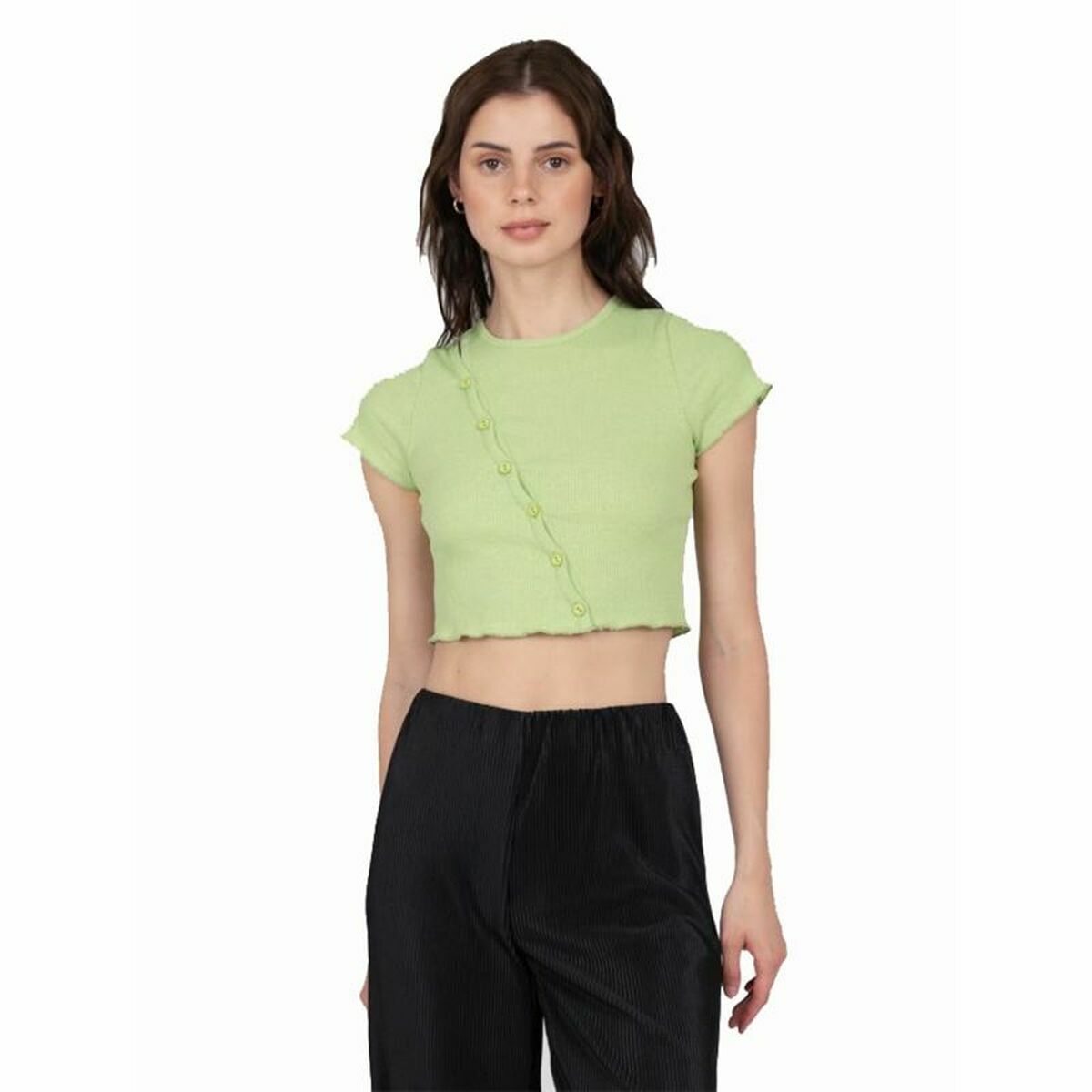 Women’s Short Sleeve T-Shirt 24COLOURS Casual Green-3