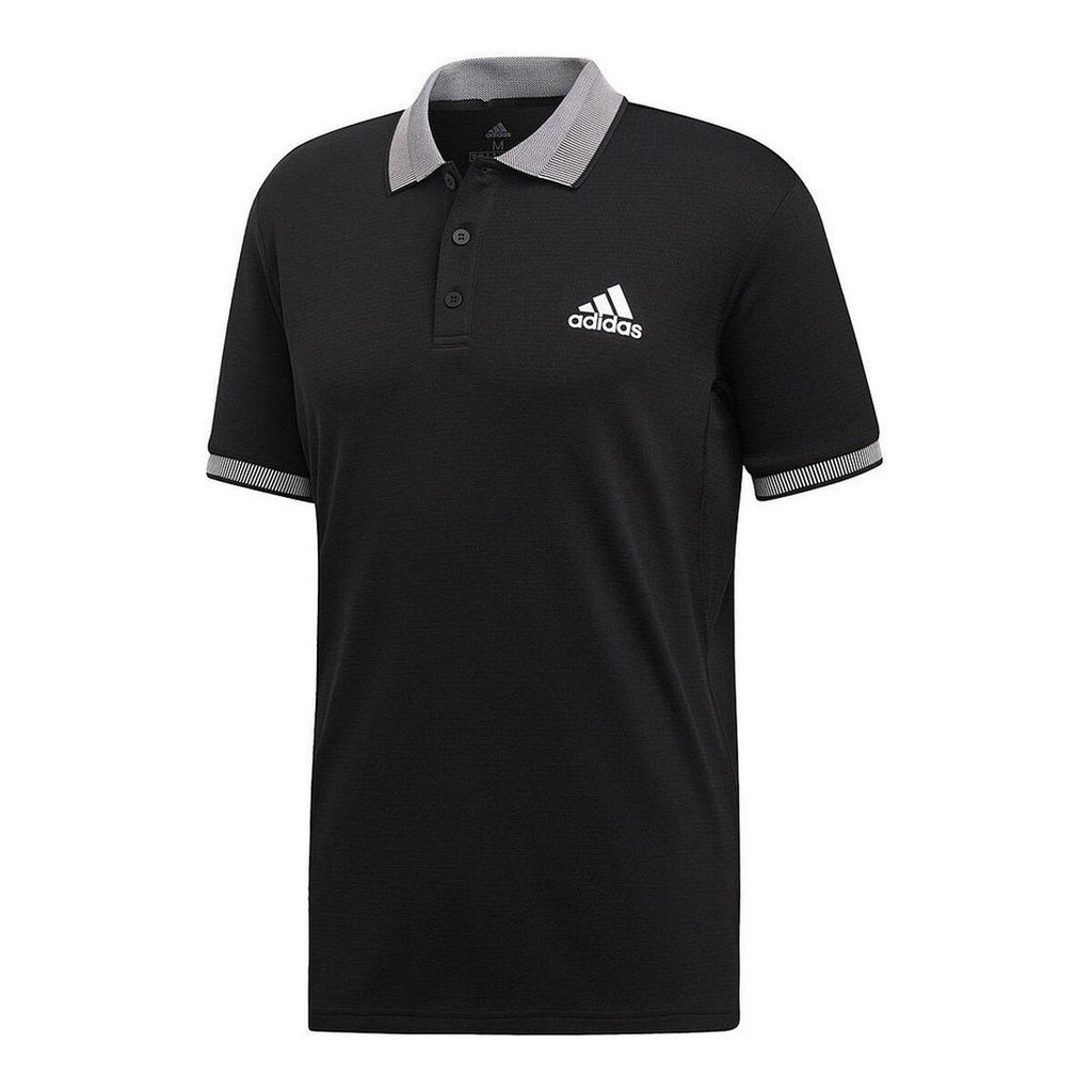 Men’s Short Sleeve Polo Shirt Adidas CLUB SOLID POLO DX1806 Black Polyester Men XS-0